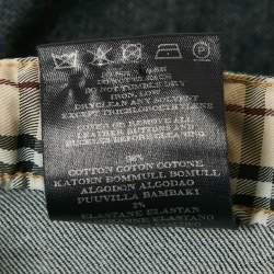 Pre Owned Burberry Navy Blue Denim Flared Jeans M Waist 29"