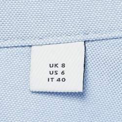 Pre Owned Burberry Blue Horseferry Cotton Button Front Shirt S