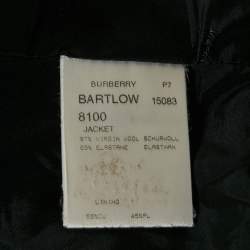 Pre Owned Burberry Navy Blue Cotton Button Front Jacket M