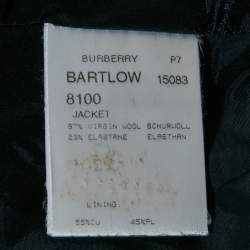 Pre Owned Burberry Navy Blue Cotton Button Front Jacket M