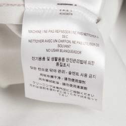 Pre Owned Burberry Beige Synthetic Split Hem Pencil Skirt S