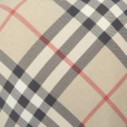 Pre Owned Burberry Beige Nova Check Pattern Jersey Top M 