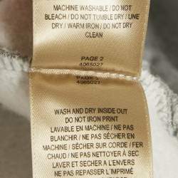 Pre Owned Burberry Grey Printed Cotton Knit Crewneck Sweatshirt L