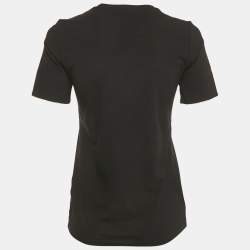 Pre Owned Burberry Black Jersey Crewneck T-Shirt S