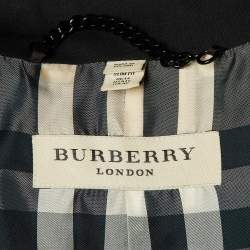 Pre Owned Burberry Black Wool Tailored Blazer L