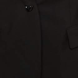 Pre Owned Burberry Black Wool Tailored Blazer L