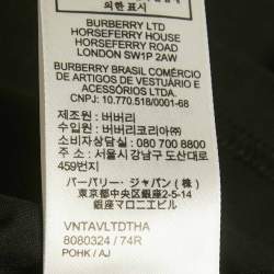 Pre Owned Burberry Black Logo Print Cotton Crewneck T-Shirt XL