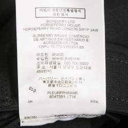 Pre Owned Burberry Black Crepe Fringed Hem Trousers XS