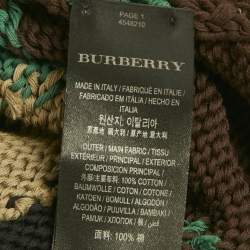 Pre Owned بلوفر بربري أنتارسيا نمط مموج متعدد الألوان مقاس متوسط - ميديوم