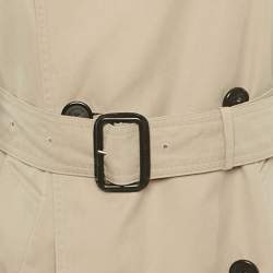 Pre Owned Burberry Beige Cotton Short Trench Coat S