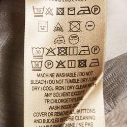 Pre Owned Burberry Beige Checkered Print Cotton Mini Shirt Dress M 