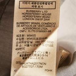 Pre Owned Burberry Beige Checkered Print Cotton Mini Shirt Dress M 