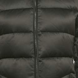 Pre Owned Burberry London Real Fur Trim Nylon Down Jacket S