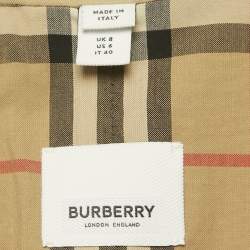 Pre Owned Burberry Beige Cotton Trench Coat S