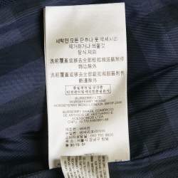 مملوكة مسبقًا Burberry Navy Blue Crepe & Wool Mid Length Coat M