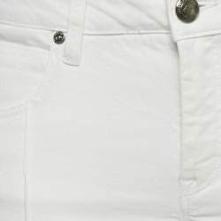 مملوكة مسبقًا Burberry White Denim Micklesfield Skinny Leg Jeans M/Waist 29"