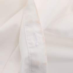 Pre Owned قميص بربري أكمام طويلة قطن أبيض مقاس صغير (سمول)