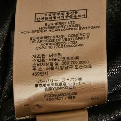 مملوكة مسبقًا Burberry London Metallic Lamé Pleated Shirt L