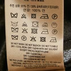 مملوكة مسبقًا Burberry London Metallic Lamé Pleated Shirt L