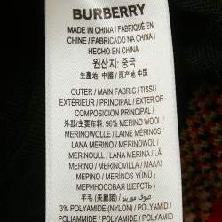 Pre Owned Burberry Black Checks Trims Stretch Knit Polo T-Shirt XXS