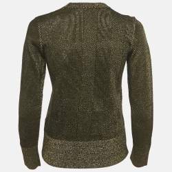 مملوكة مسبقًا بلوفر بربري نقش المربعات أسود لوريكس XS