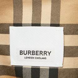 مملوكة مسبقًا Burberry Beige Anette Vintage Check Cotton Shirt M