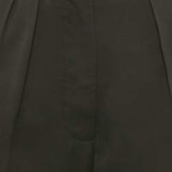 Pre Owned Burberry Black Wool Pleated Trousers S