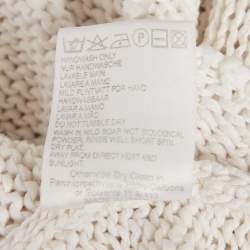 مملوكة مسبقًا Burberry White Cotton Knit Sleeveless Top M