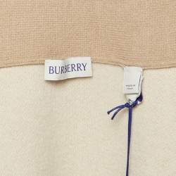 Pre Owned بونشو بربري بيج مزيج صوف بقياس واحد