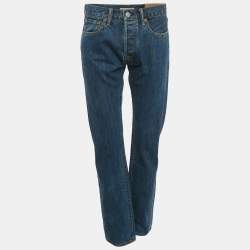 مملوكة مسبقًا Burberry Blue Denim Straight Fit Jeans L/Waist 28"