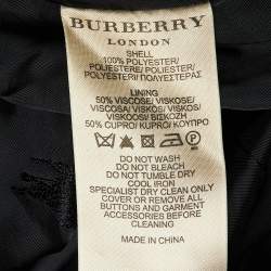 مملوكة مسبقًا Burberry Purple Zip Up Belted Jacket S