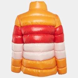 Pre Owned جاكيت بربري بافور ناعم بأكمام قابلة للفصل متعدد الألوان نيلون صغير