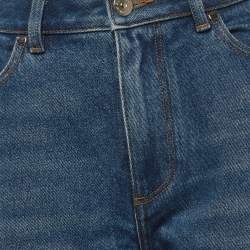 مملوكة مسبقًا بنطال جينز بربري ماريسا دينيم أزرق مقاس متوسط خصر 27 بوصة