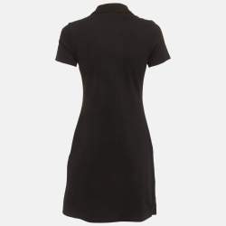 مملوكة مسبقًا فستان بربري بريت بيك أسود بولو تي شيرت مقاس صغير (سمول)