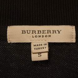 مملوكة مسبقًا فستان بربري بريت بيك أسود بولو تي شيرت مقاس صغير (سمول)