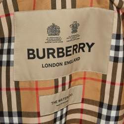 Pre Owned معطف برابري بني بطبقة جبردين بحزام صغير