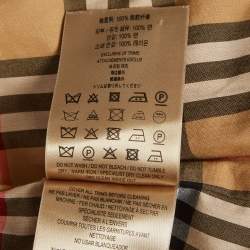 Pre Owned معطف برابري بني بطبقة جبردين بحزام صغير