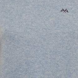 مملوكة مسبقًا بلوفر توماس بربري صوف أزرق برقبة دائرية مقاس صغير (سمول)