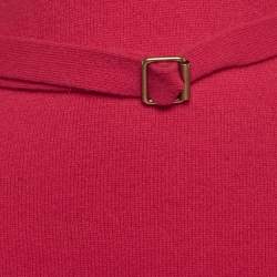 Pre Owned سويتر بربري كشمير محاك وردي بحزام صغير