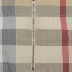 Pre Owned Burberry Brit Beige Check Cotton Tunic XS