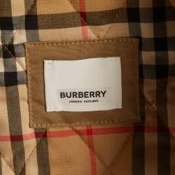 Pre Owned Burberry Beige Nylon Belted Campbell Jacket XL
