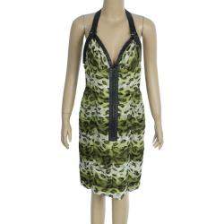 مملوكة مسبقًا Burberry Prorsum Animal Print Halter Dress M