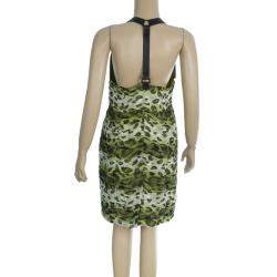 مملوكة مسبقًا Burberry Prorsum Animal Print Halter Dress M
