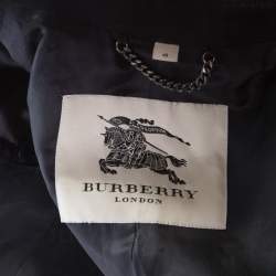 مملوكة مسبقًا Burberry London Black Wool Double Breasted Coat L