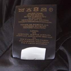 Pre Owned Burberry Black Wool Crepe Buttoned Long Sleeve Balloon Hem Dress M