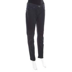Pre Owned Burberry Indigo Dark Wash Denim Straight Fit Jeans M