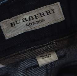 Pre Owned Burberry Indigo Dark Wash Denim Straight Fit Jeans M