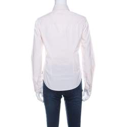 Pre Owned Burberry Light Pink Cotton Button Down Full Sleeve Shirt S