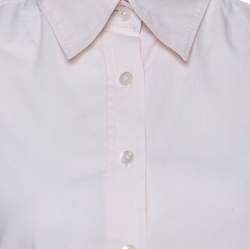 Pre Owned Burberry Light Pink Cotton Button Down Full Sleeve Shirt S