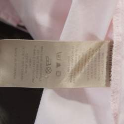 Burberry Light Pink Stretch Cotton Button Front Shirt L